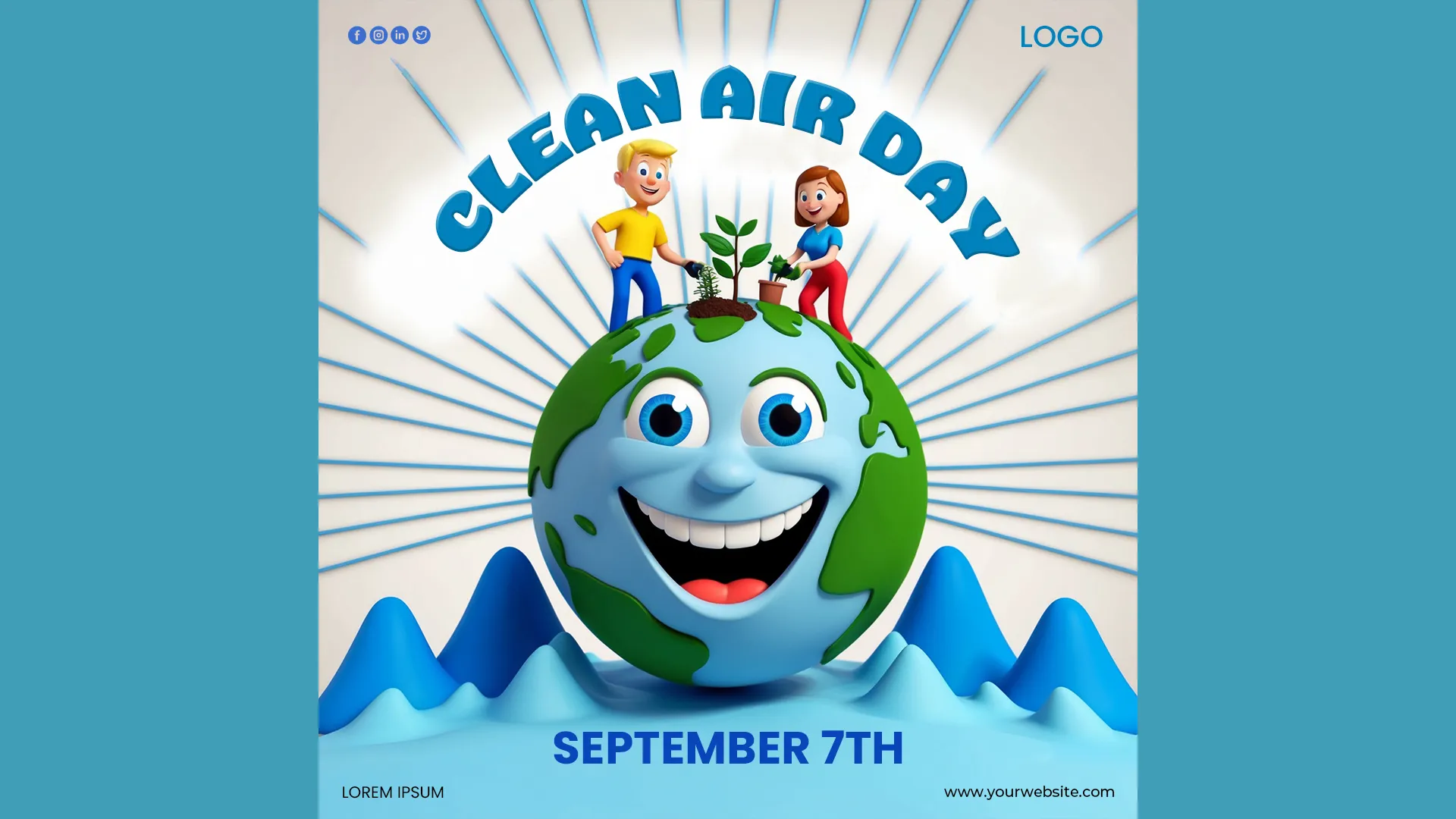 Celebrate Clean Air Day Instagram Post